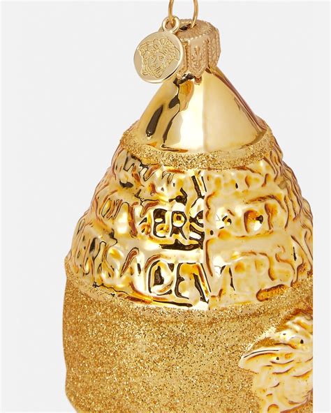 versace merrry christmas|Oval Holiday Ornament Gold .